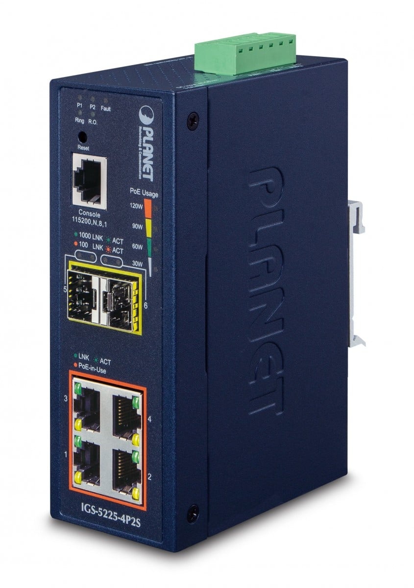 PLANET PLANET IGS-5225-4P2S switch di rete Gestito L2+ Gigabit Ethernet (10/100/1000) Supporto Power over Ethernet (PoE) Blu - RETI | TecnoCARE.net Sabaudia, Latina, Terracina, San Felice Circeo e Pontinia
