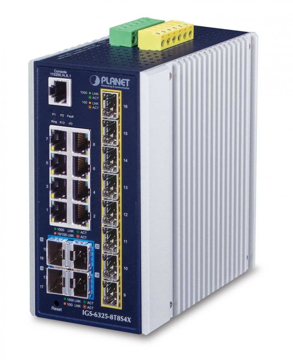PLANET Planet IGS-6325-8T8S4X Switch Ethernet Gigabit Gestito a 8 Porte - RETI | TecnoCARE.net Sabaudia, Latina, Terracina, San Felice Circeo e Pontinia