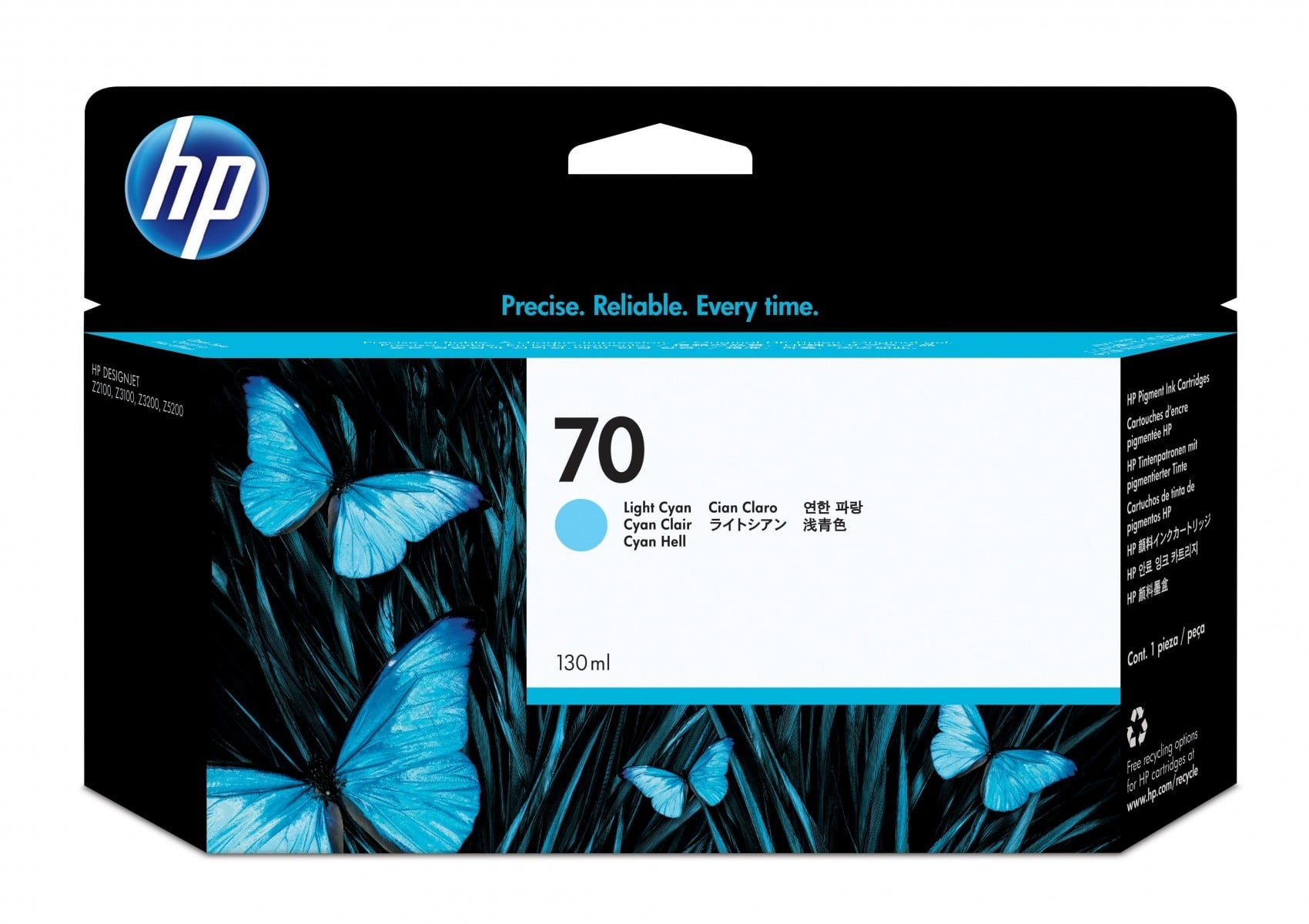 HP HP Cartuccia inchiostro ciano chiaro 70, 130 ml - STAMPANTI E SCANNER | TecnoCARE.net Sabaudia, Latina, Terracina, San Felice Circeo e Pontinia
