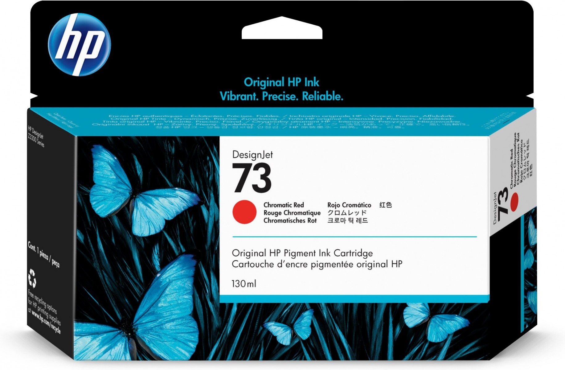 HP HP Cartuccia inchiostro rosso cromatico DesignJet 73, 130 ml - STAMPANTI E SCANNER | TecnoCARE.net Sabaudia, Latina, Terracina, San Felice Circeo e Pontinia