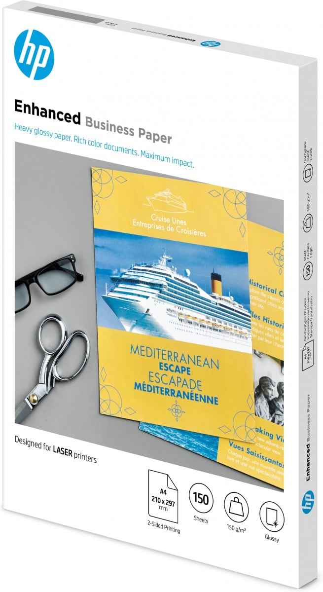 HP HP Confezione da 150 fogli carta professionale per stampe laser lucida 150 g/m² A4/210 x 297 mm - STAMPANTI E SCANNER | TecnoCARE.net Sabaudia, Latina, Terracina, San Felice Circeo e Pontinia