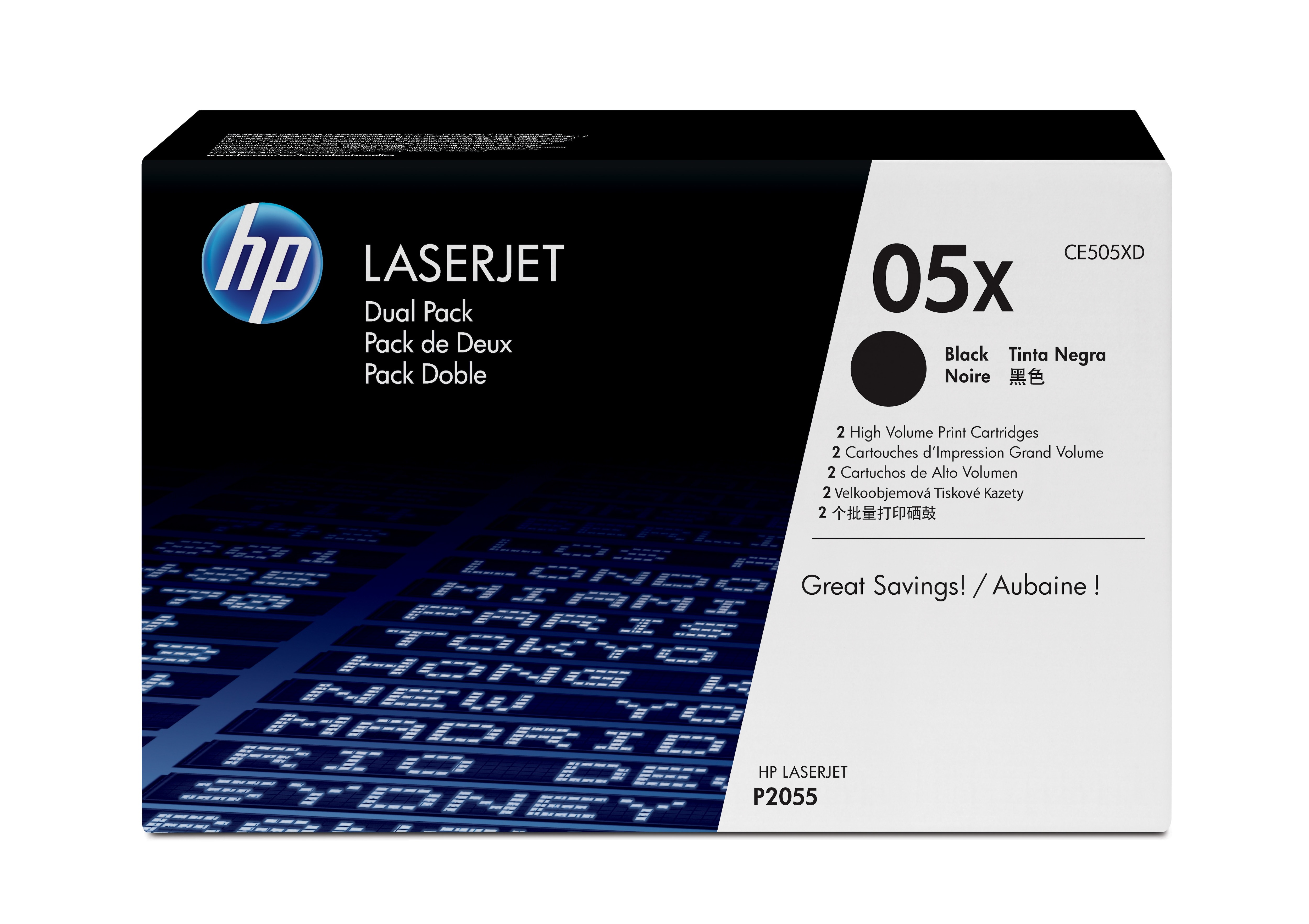 HP HP Confezione da 2 cartucce originali di Toner nero ad alta capacità LaserJet 05X - STAMPANTI E SCANNER | TecnoCARE.net Sabaudia, Latina, Terracina, San Felice Circeo e Pontinia
