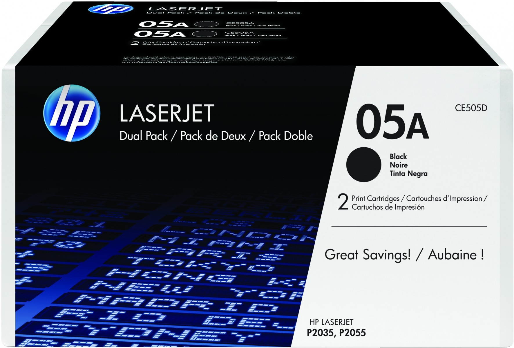 HP HP Confezione doppia di cartucce toner originali nero 05A LaserJet - STAMPANTI E SCANNER | TecnoCARE.net Sabaudia, Latina, Terracina, San Felice Circeo e Pontinia
