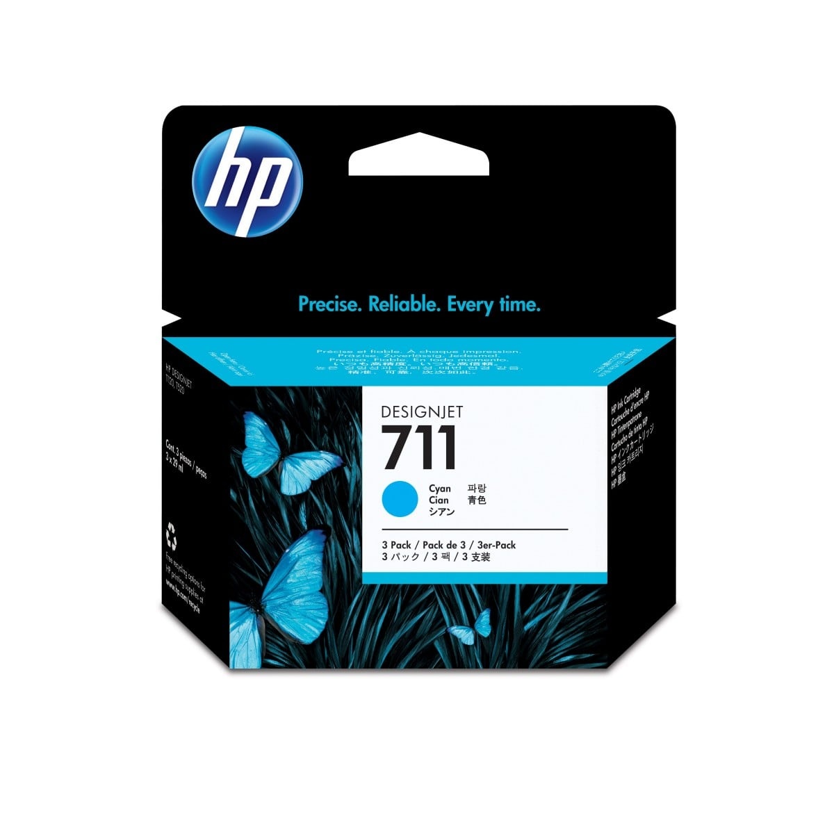 HP HP Confezione da 3 di cartucce inchiostro ciano DesignJet 711, 29 ml - STAMPANTI E SCANNER | TecnoCARE.net Sabaudia, Latina, Terracina, San Felice Circeo e Pontinia