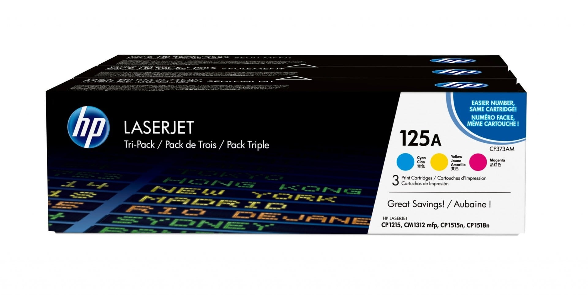 HP HP Confezione da 3 cartucce originali di toner ciano/magenta/giallo LaserJet 125A - STAMPANTI E SCANNER | TecnoCARE.net Sabaudia, Latina, Terracina, San Felice Circeo e Pontinia