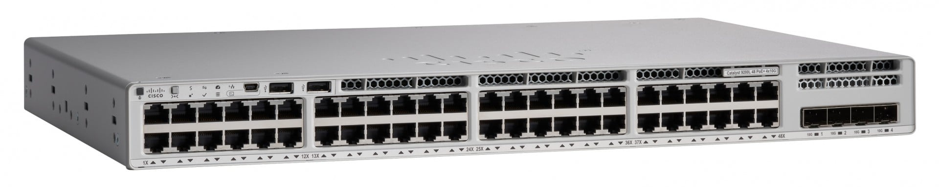 CISCO Cisco C9200L-48PXG-4X-A switch di rete Gestito L2/L3 Gigabit Ethernet (10/100/1000) Supporto Power over Ethernet (PoE) Grigio - RETI | TecnoCARE.net Sabaudia, Latina, Terracina, San Felice Circeo e Pontinia