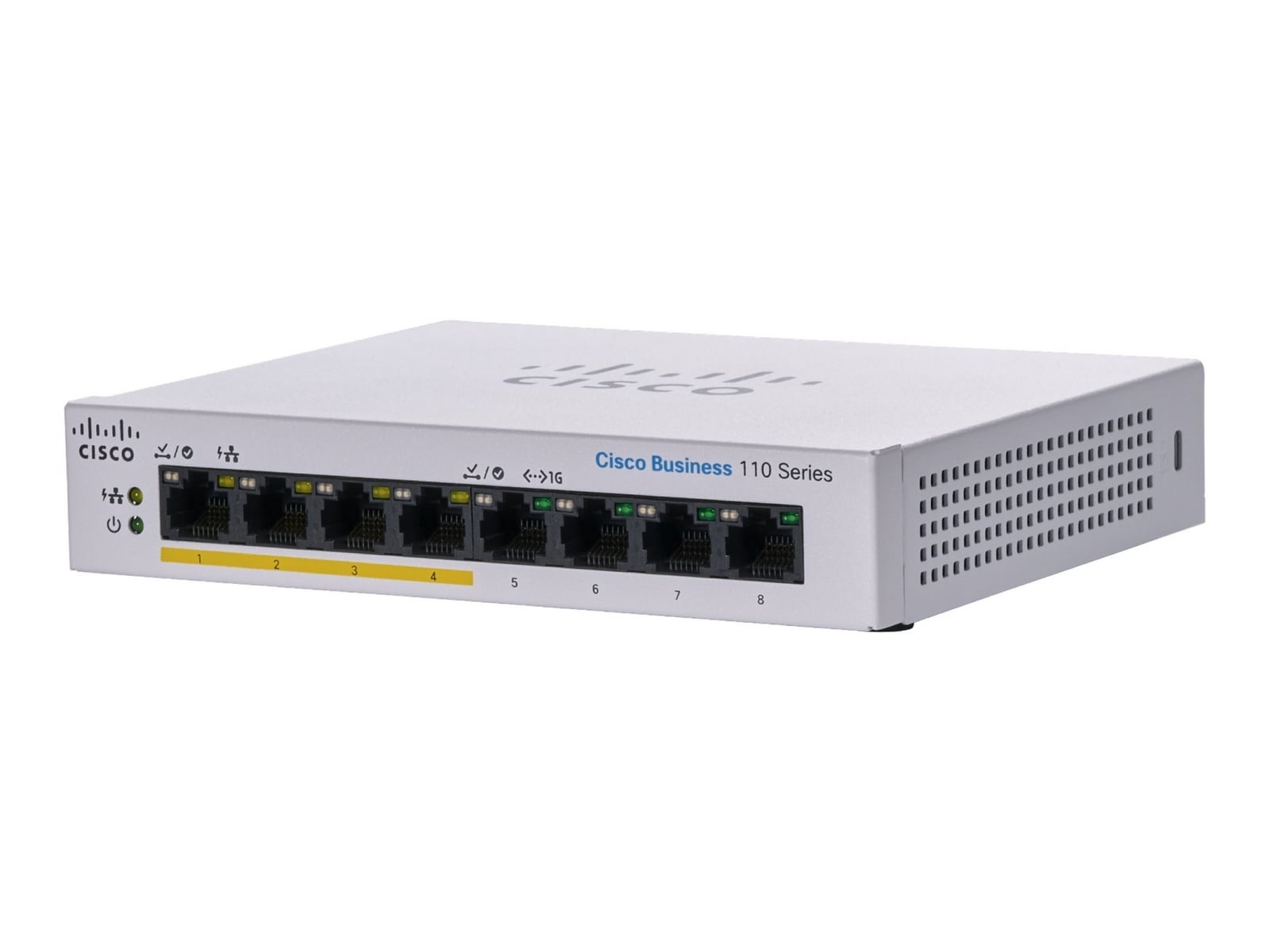 CISCO Cisco CBS110-8PP-D-EU Unmanaged 8-port GE, (4 support PoE with 32W power budget), Desktop, Ext PS - RETI | TecnoCARE.net Sabaudia, Latina, Terracina, San Felice Circeo e Pontinia