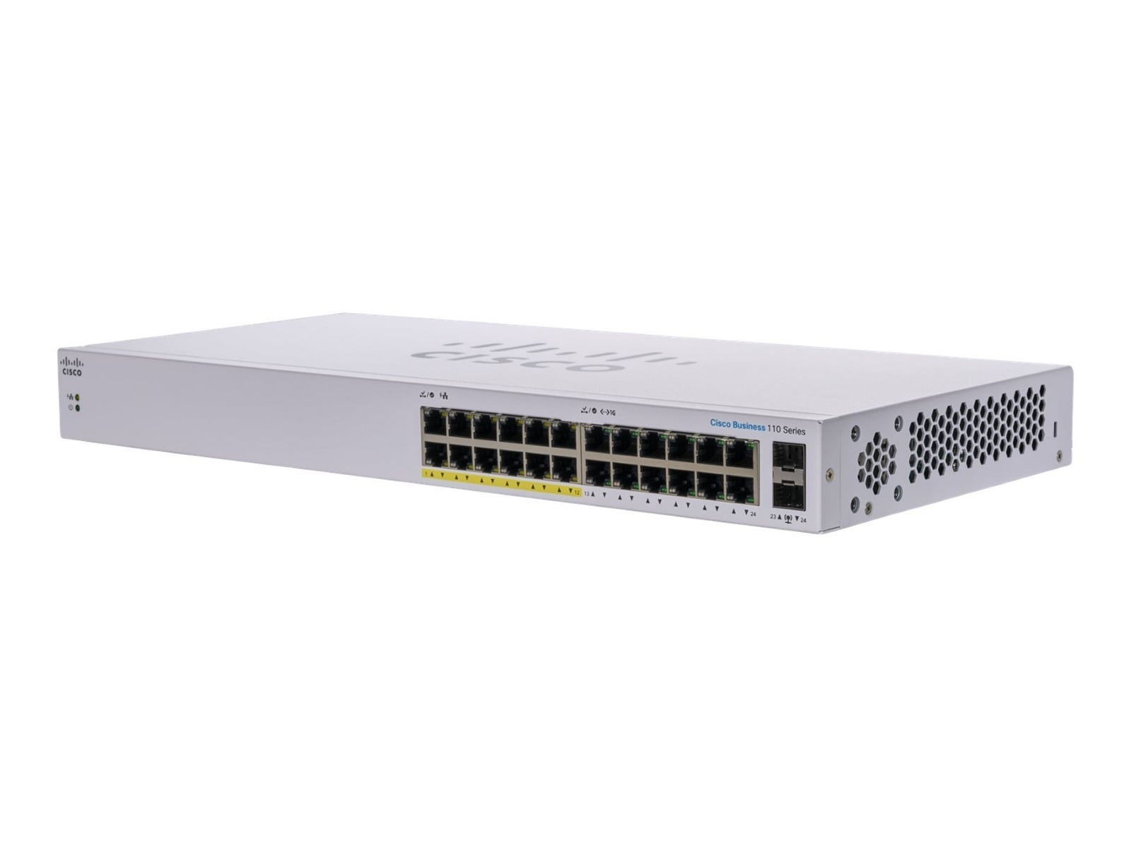CISCO Cisco CBS110-24PP-EU Unmanaged 24-port GE, (12 support PoE with 100W power budget), 2x1G SFP Shared - RETI | TecnoCARE.net Sabaudia, Latina, Terracina, San Felice Circeo e Pontinia