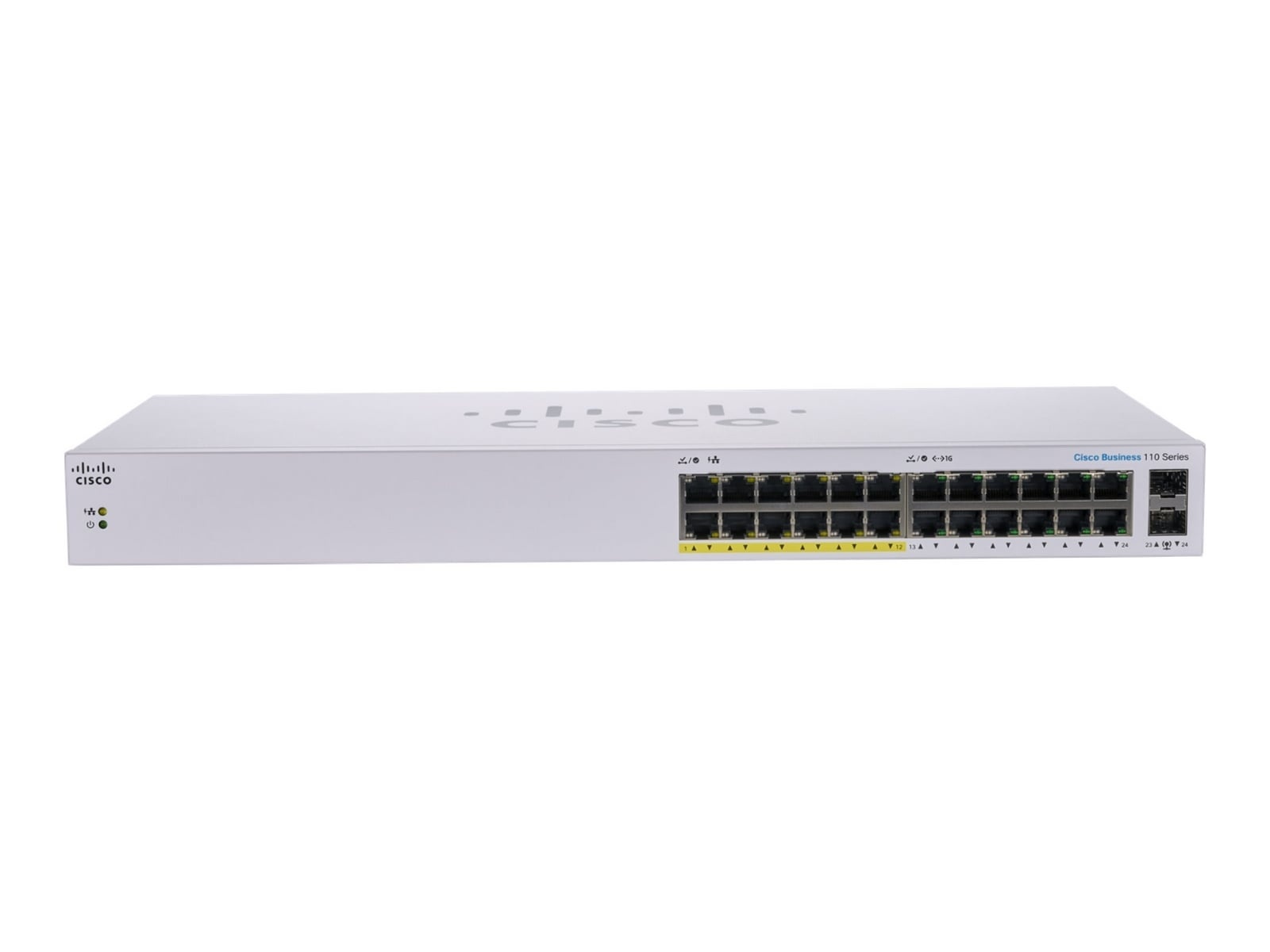 CISCO Cisco CBS110-24PP-EU Unmanaged 24-port GE, (12 support PoE with 100W power budget), 2x1G SFP Shared - RETI | TecnoCARE.net Sabaudia, Latina, Terracina, San Felice Circeo e Pontinia