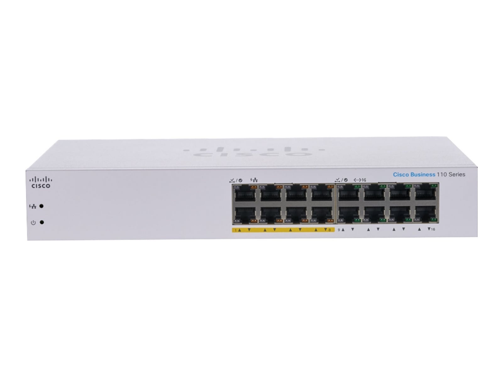 CISCO Cisco CBS110-16PP-EU Unmanaged 16-port GE, (8 support PoE with 64W power budget) - RETI | TecnoCARE.net Sabaudia, Latina, Terracina, San Felice Circeo e Pontinia