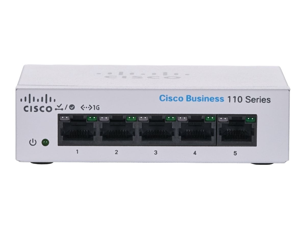 CISCO Cisco CBS110-5T-D-EU Unmanaged 5-port GE, Desktop, Ext PS - RETI | TecnoCARE.net Sabaudia, Latina, Terracina, San Felice Circeo e Pontinia
