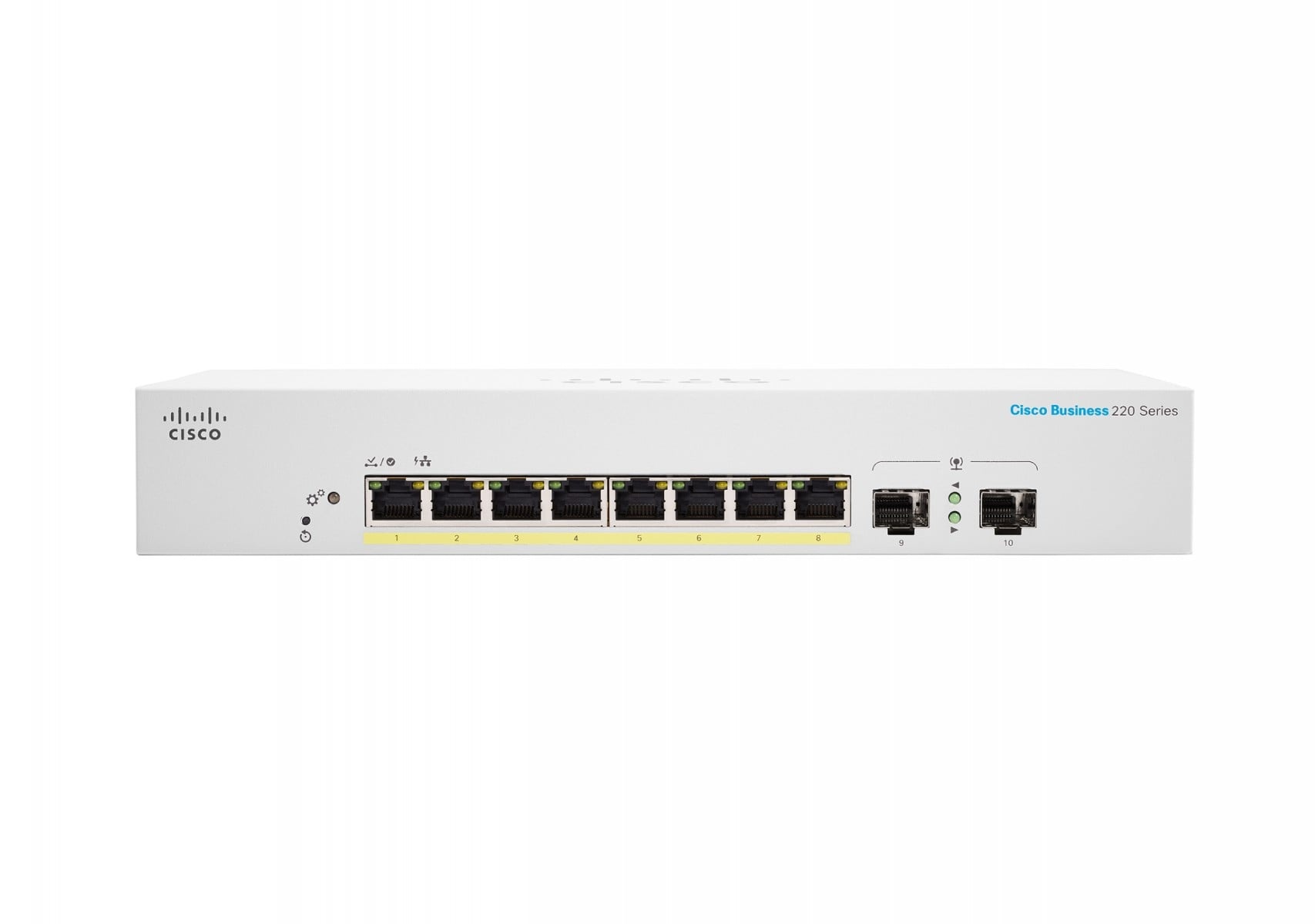 CISCO Cisco CBS220-8FP-E-2G Gestito L2 Gigabit Ethernet (10/100/1000) Supporto Power over Ethernet (PoE) Bianco - RETI | TecnoCARE.net Sabaudia, Latina, Terracina, San Felice Circeo e Pontinia