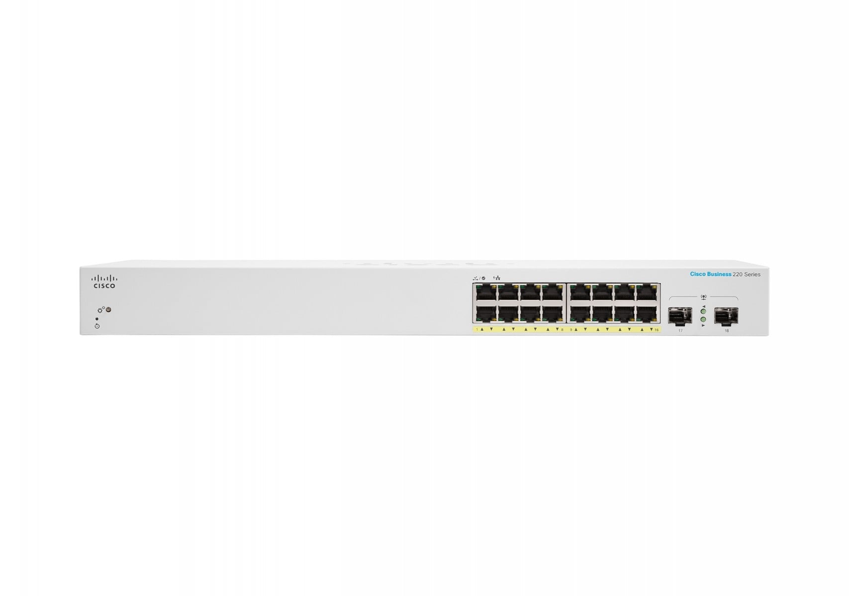 CISCO Cisco CBS220-16P-2G Gestito L2 Gigabit Ethernet (10/100/1000) Supporto Power over Ethernet (PoE) Bianco - RETI | TecnoCARE.net Sabaudia, Latina, Terracina, San Felice Circeo e Pontinia