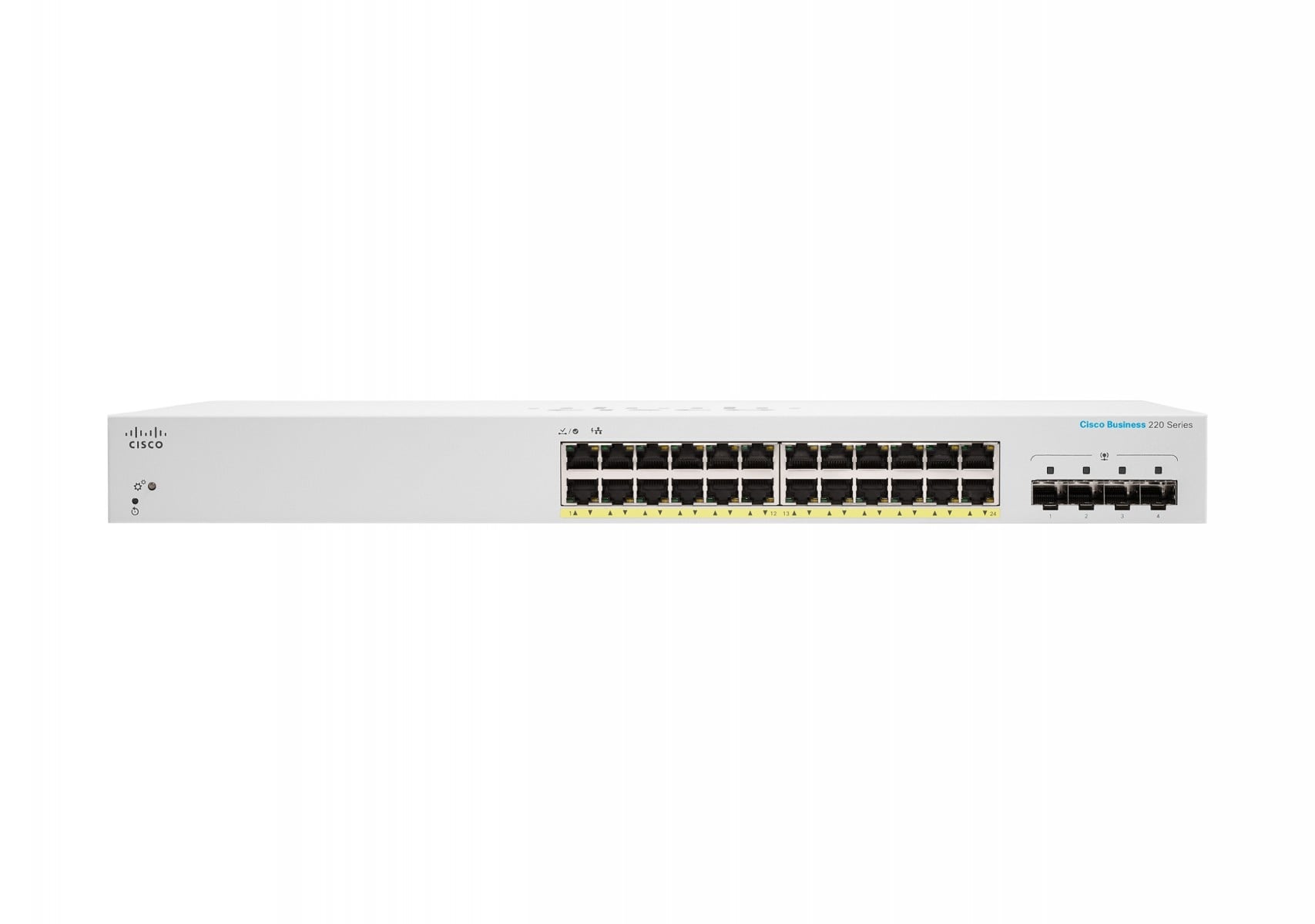 CISCO Cisco CBS220-24P-4G Gestito L2 Gigabit Ethernet (10/100/1000) Supporto Power over Ethernet (PoE) 1U Bianco - RETI | TecnoCARE.net Sabaudia, Latina, Terracina, San Felice Circeo e Pontinia