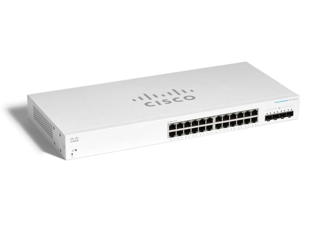 CISCO Cisco CBS220-24T-4X-EU Smart 24-port GE, 4x10G SFP+ - RETI | TecnoCARE.net Sabaudia, Latina, Terracina, San Felice Circeo e Pontinia