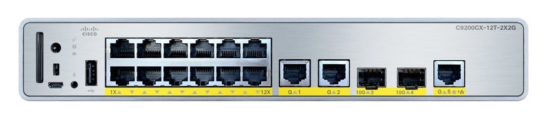 CISCO Cisco C9200CX-12T-2X2G-A switch di rete Gestito Gigabit Ethernet (10/100/1000) Supporto Power over Ethernet (PoE) - RETI | TecnoCARE.net Sabaudia, Latina, Terracina, San Felice Circeo e Pontinia