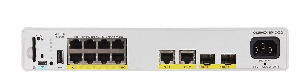CISCO Cisco Catalyst C9200CX-8P-2X2G-E switch di rete Gestito L2/L3 Gigabit Ethernet (10/100/1000) Supporto Power over Ethernet (PoE) Grigio - RETI | TecnoCARE.net Sabaudia, Latina, Terracina, San Felice Circeo e Pontinia