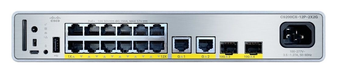 CISCO Cisco C9200CX-12P-2XGH-E switch di rete Gestito Gigabit Ethernet (10/100/1000) Supporto Power over Ethernet (PoE) - RETI | TecnoCARE.net Sabaudia, Latina, Terracina, San Felice Circeo e Pontinia
