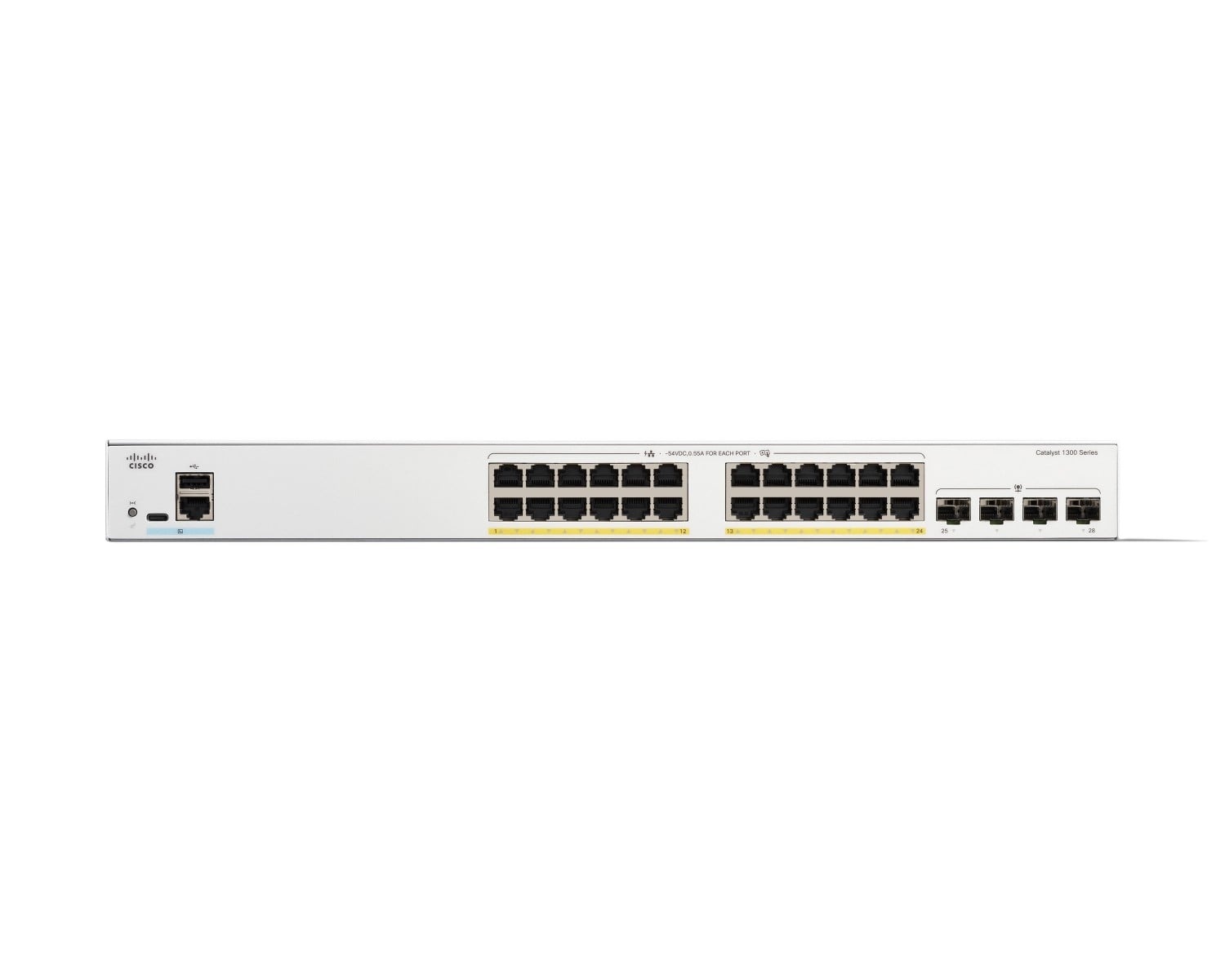CISCO Cisco C1300-24P-4G Catalyst 1300 Switch Gestito 24 Porte PoE Gigabit Ethernet - RETI | TecnoCARE.net Sabaudia, Latina, Terracina, San Felice Circeo e Pontinia