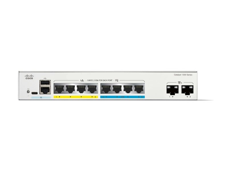 CISCO Cisco Catalyst C1300-8MGP-2X switch di rete Gestito L2/L3 Gigabit Ethernet (10/100/1000) Supporto Power over Ethernet (PoE) Grigio - RETI | TecnoCARE.net Sabaudia, Latina, Terracina, San Felice Circeo e Pontinia