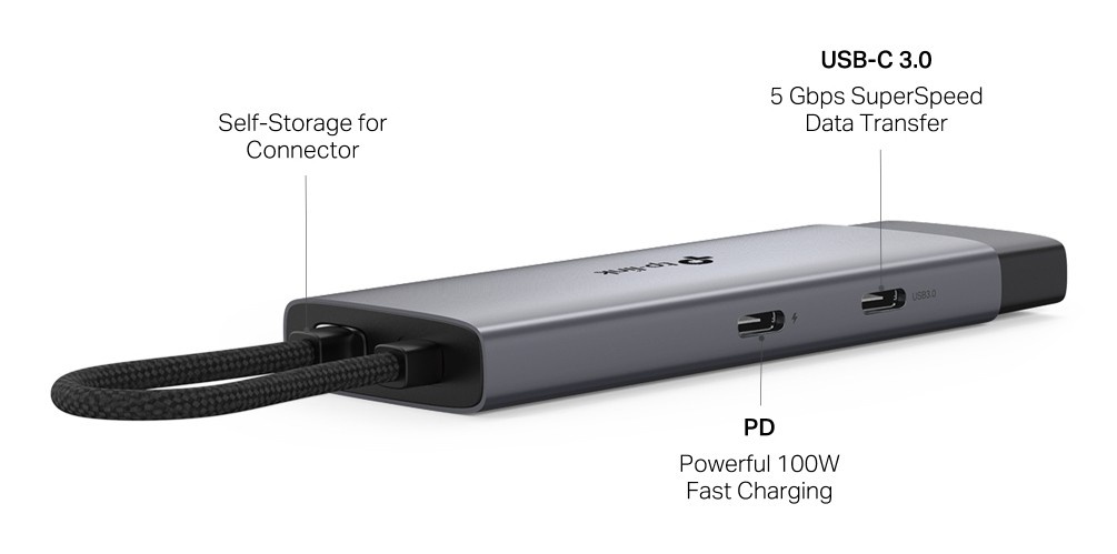 TP-LINK TP-Link UH5020C hub di interfaccia USB tipo-C 5000 Mbit/s Grigio - COMPONENTI | TecnoCARE.net Sabaudia, Latina, Terracina, San Felice Circeo e Pontinia