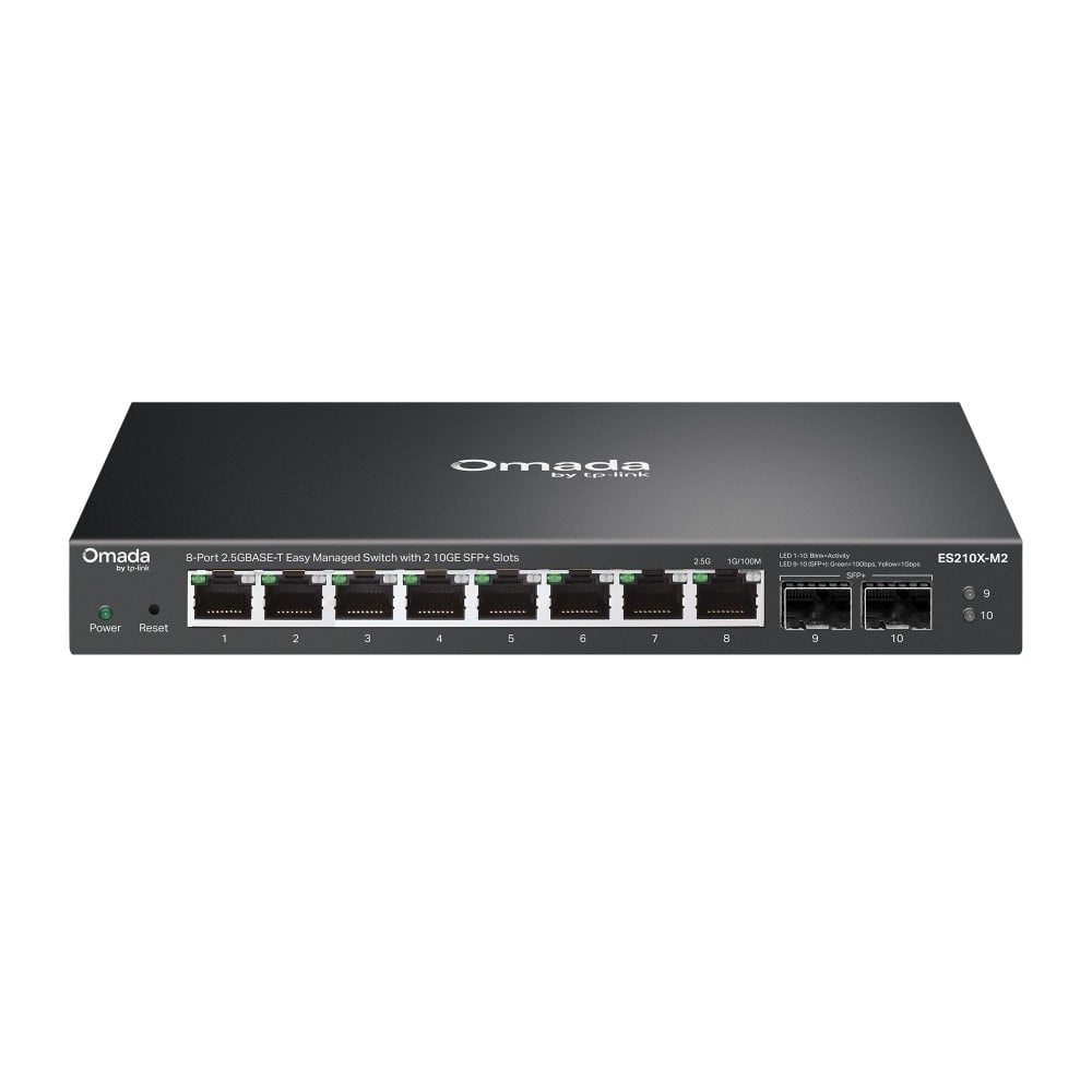 TP-LINK TP-Link ES210X-M2 switch di rete Gestito 2.5G Ethernet (100/1000/2500) Montaggio da desktop/parete Nero - RETI | TecnoCARE.net Sabaudia, Latina, Terracina, San Felice Circeo e Pontinia