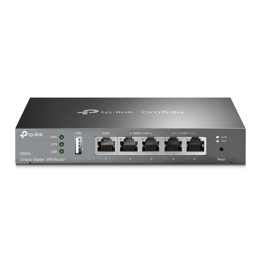 TP-LINK TP-Link ER-605 (TL-R605) router cablato Gigabit Ethernet Nero - RETI | TecnoCARE.net Sabaudia, Latina, Terracina, San Felice Circeo e Pontinia