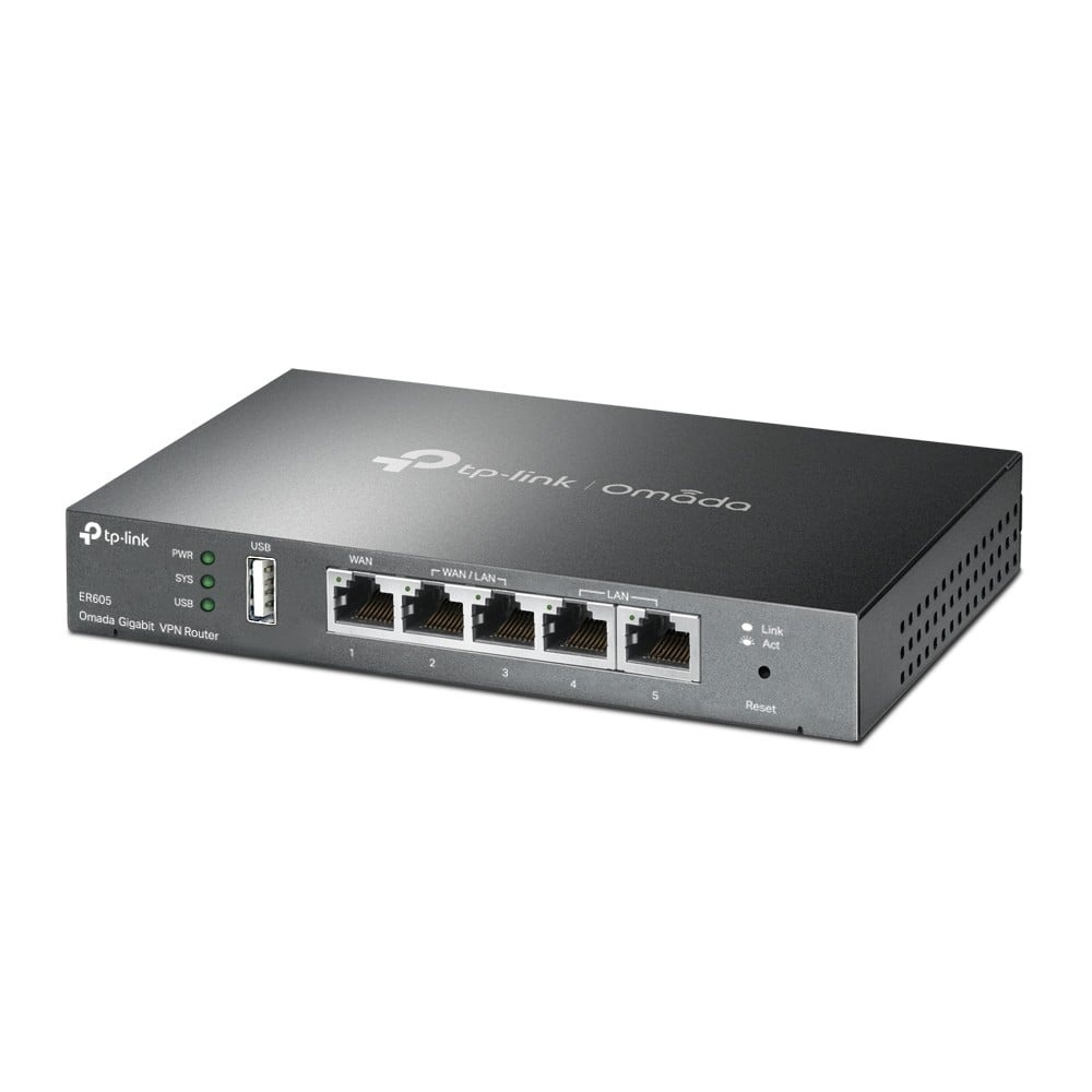 TP-LINK TP-Link ER-605 (TL-R605) router cablato Gigabit Ethernet Nero - RETI | TecnoCARE.net Sabaudia, Latina, Terracina, San Felice Circeo e Pontinia