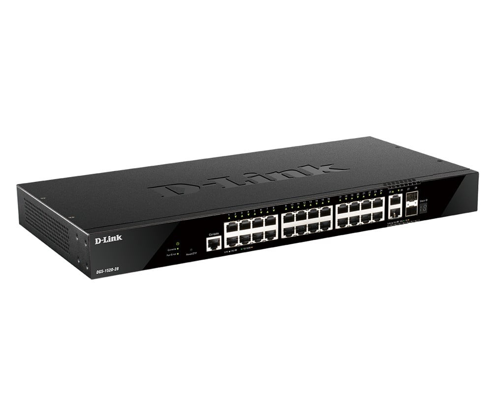 D-LINK D-LINK DGS-1520-28/E 28-Port Smart Managed Gigabit Stack Switch 4x 10G - RETI | TecnoCARE.net Sabaudia, Latina, Terracina, San Felice Circeo e Pontinia