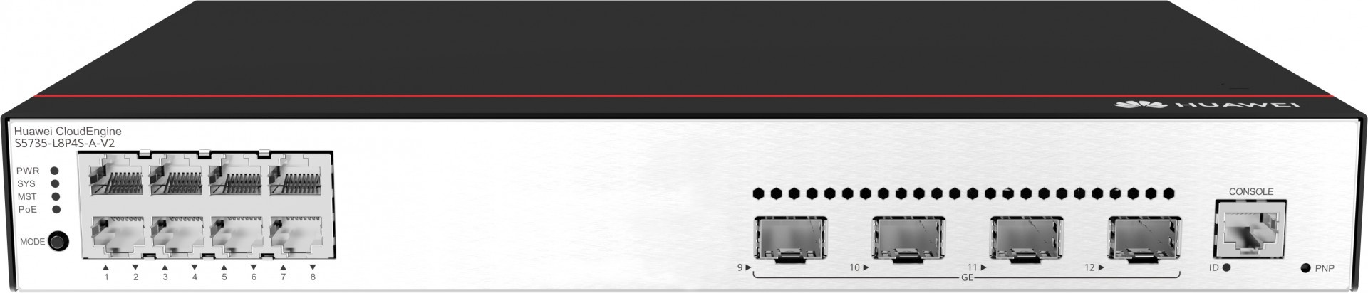 HUAWEI Huawei Switch S5735-L8P4S-A-V2 (8*GE ports, 4*GE SFP ports, PoE+, AC power) + license L-MLIC-S57L (98011986) - RETI | TecnoCARE.net Sabaudia, Latina, Terracina, San Felice Circeo e Pontinia