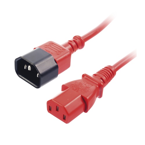LINDY LINDY PROLUNGA IEC C-13 A C-14 ROSSO, 1M - ADATTATORI | TecnoCARE.net Sabaudia, Latina, Terracina, San Felice Circeo e Pontinia