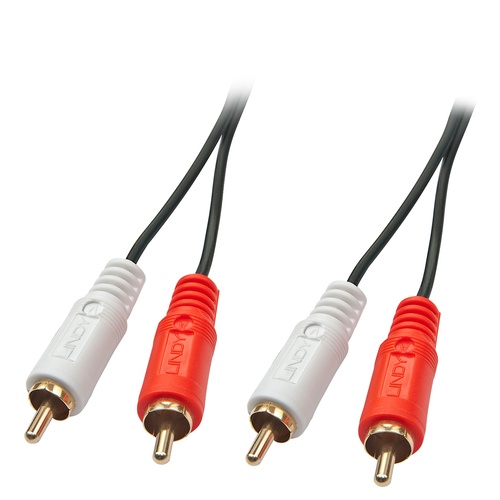 LINDY LINDY CAVO AUDIO STEREO 2X RCA MASCHIO/MASCHIO, 1M - CAVI AUDIO | TecnoCARE.net Sabaudia, Latina, Terracina, San Felice Circeo e Pontinia