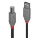 LINDY LINDY CAVO USB 2.0 A/B ANTHRA LINE, 0.5M - CAVI USB | TecnoCARE.net Sabaudia, Latina, Terracina, San Felice Circeo e Pontinia