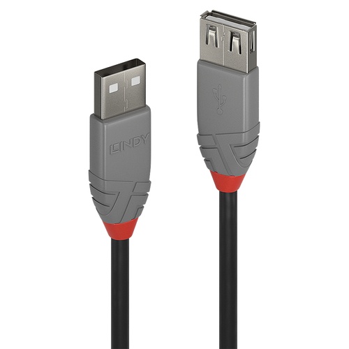 LINDY LINDY CAVO PROLUNGA 3M USB 2.0 KABEL AM / AF  ANTHRA - CAVI USB | TecnoCARE.net Sabaudia, Latina, Terracina, San Felice Circeo e Pontinia