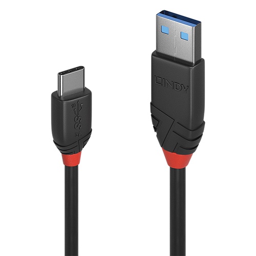 LINDY LINDY CAVO USB 3.1 TIPO C/A BLACK LINE, 1.5M - CAVI USB | TecnoCARE.net Sabaudia, Latina, Terracina, San Felice Circeo e Pontinia