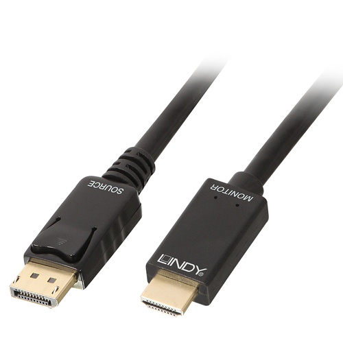 LINDY LINDY CAVO DISPLAYPORT/HDMI 4K30 (DP: PASSIVO) 0,5 - CAVI HDMI/VGA/DVI/DP | TecnoCARE.net Sabaudia, Latina, Terracina, San Felice Circeo e Pontinia