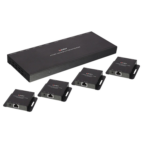 LINDY LINDY EXTENDER SPLITTER HDMI 4K30  IR CAT.6 70M, 4 PORTE - SPLITTER / EXTENDER | TecnoCARE.net Sabaudia, Latina, Terracina, San Felice Circeo e Pontinia