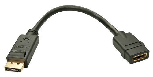 LINDY LINDY ADATTATORE CAVO DISPLAYPORT/HDMI, M/F, ATTIVO, 15CM - ADATTATORI | TecnoCARE.net Sabaudia, Latina, Terracina, San Felice Circeo e Pontinia