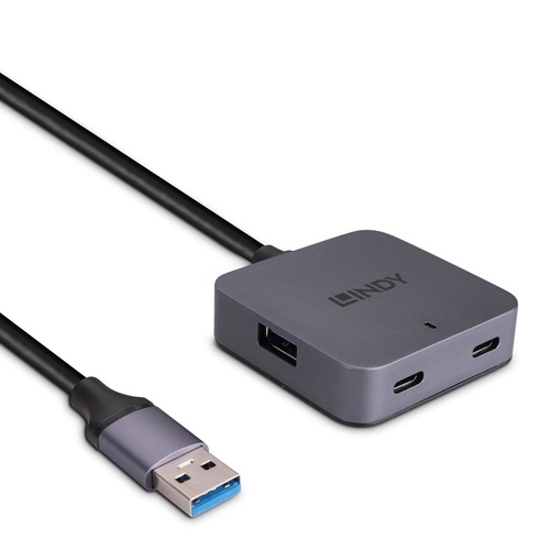 LINDY LINDY HUB USB 3.0 5M, 4 PORTE - HUB USB | TecnoCARE.net Sabaudia, Latina, Terracina, San Felice Circeo e Pontinia