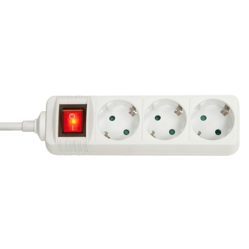 LINDY LINDY MULTIPRESA 3 INGRESSI SCHUKO CON INTERRUTTORE, BIANCA - MATERIALE ELETTRICO MULTIPRESE LINDY | TecnoCARE.net Sabaudia, Latina, Terracina, San Felice Circeo e Pontinia