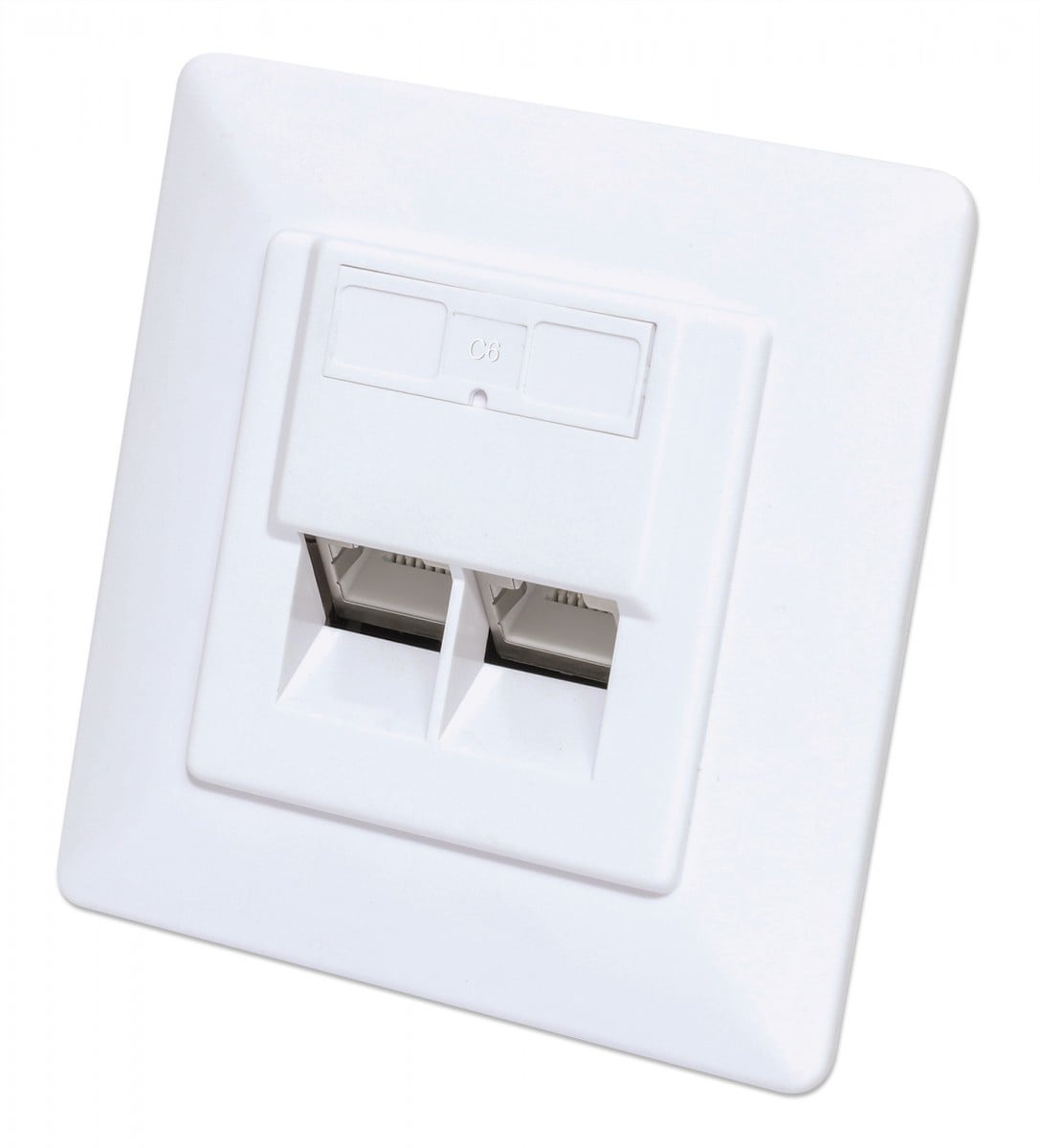 INTELLINET Intellinet 771900 presa energia 2 x RJ-45 Bianco - DISPOSITIVI E ACCESSORI DI CABLAGGIO | TecnoCARE.net Sabaudia, Latina, Terracina, San Felice Circeo e Pontinia
