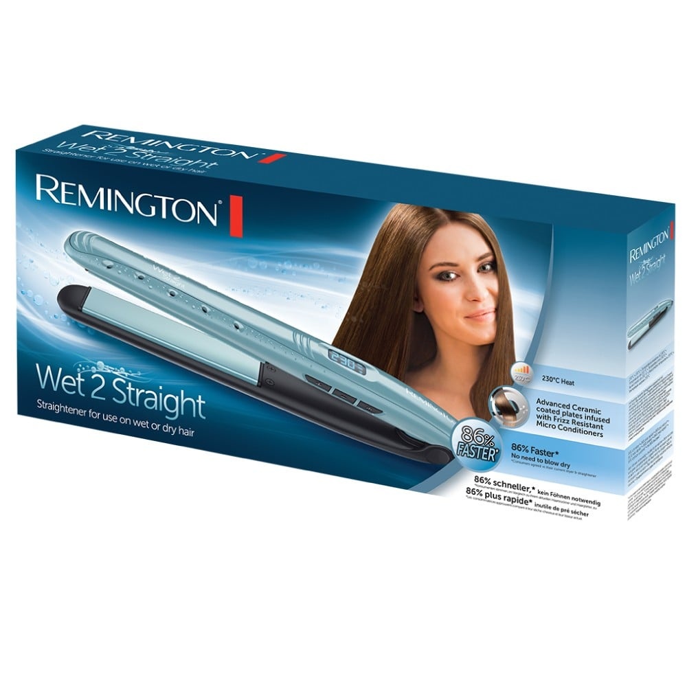 REMINGTON Remington S7300 - Piastra per capelli - Caldo - 140 °C - 230 °C - 15 s - Nero - Blu - BATTERIE E ALIMENTATORI | TecnoCARE.net Sabaudia, Latina, Terracina, San Felice Circeo e Pontinia