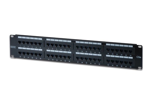 DIGITUS PANNELLO PATCH 19 NON SCHERMATO UTP 48 PORTE 8 POLI RJ45 PER RETI CATEGORIA 5E - 2 UNITA - ARMADI RACK ACCESSORI | TecnoCARE.net Sabaudia, Latina, Terracina, San Felice Circeo e Pontinia