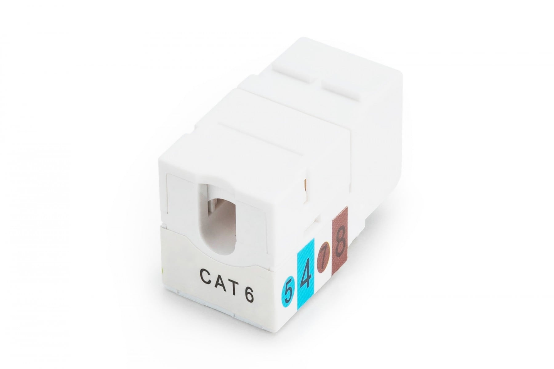DIGITUS Digitus DN-93601 Modulo (presa) keystone RJ45 (8P8C) Cat. 6, UTP, non schermato, senza attrezzi, bianco, 1 pezzo - DISPOSITIVI E ACCESSORI DI CABLAGGIO | TecnoCARE.net Sabaudia, Latina, Terracina, San Felice Circeo e Pontinia