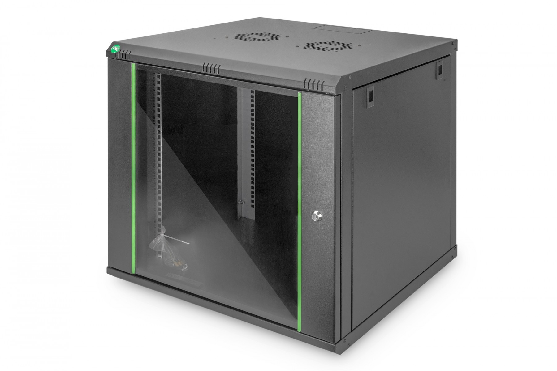 DIGITUS Digitus DN-19 09U-6/6-EC-SW rack 9U Da parete Nero - COMPONENTI | TecnoCARE.net Sabaudia, Latina, Terracina, San Felice Circeo e Pontinia