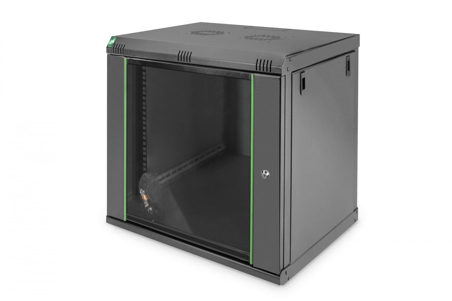 DIGITUS Digitus DN-19 12-U-EC-SW rack 12U Da parete Nero - COMPONENTI | TecnoCARE.net Sabaudia, Latina, Terracina, San Felice Circeo e Pontinia