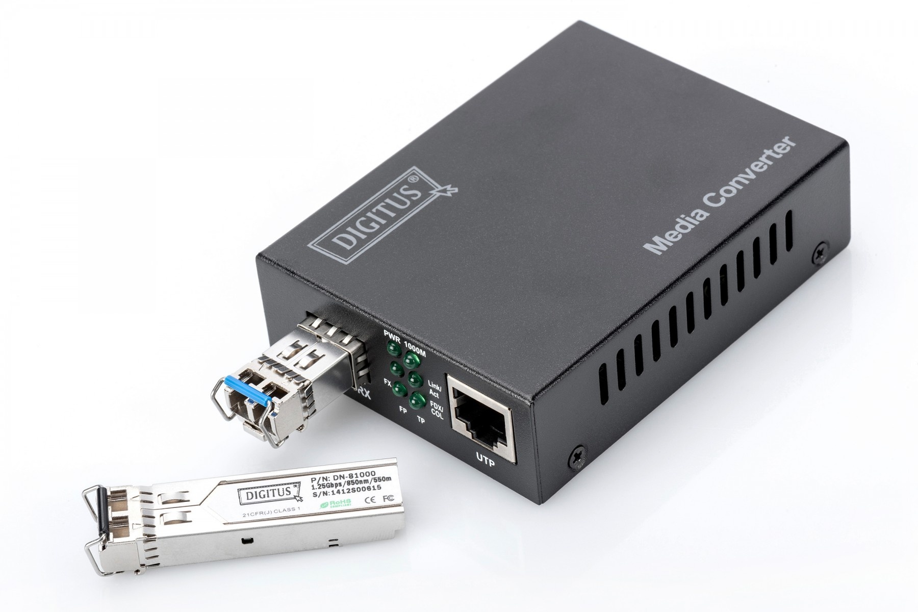 DIGITUS Digitus DN-82130 convertitore multimediale di rete 1000 Mbit/s Nero - RETI | TecnoCARE.net Sabaudia, Latina, Terracina, San Felice Circeo e Pontinia