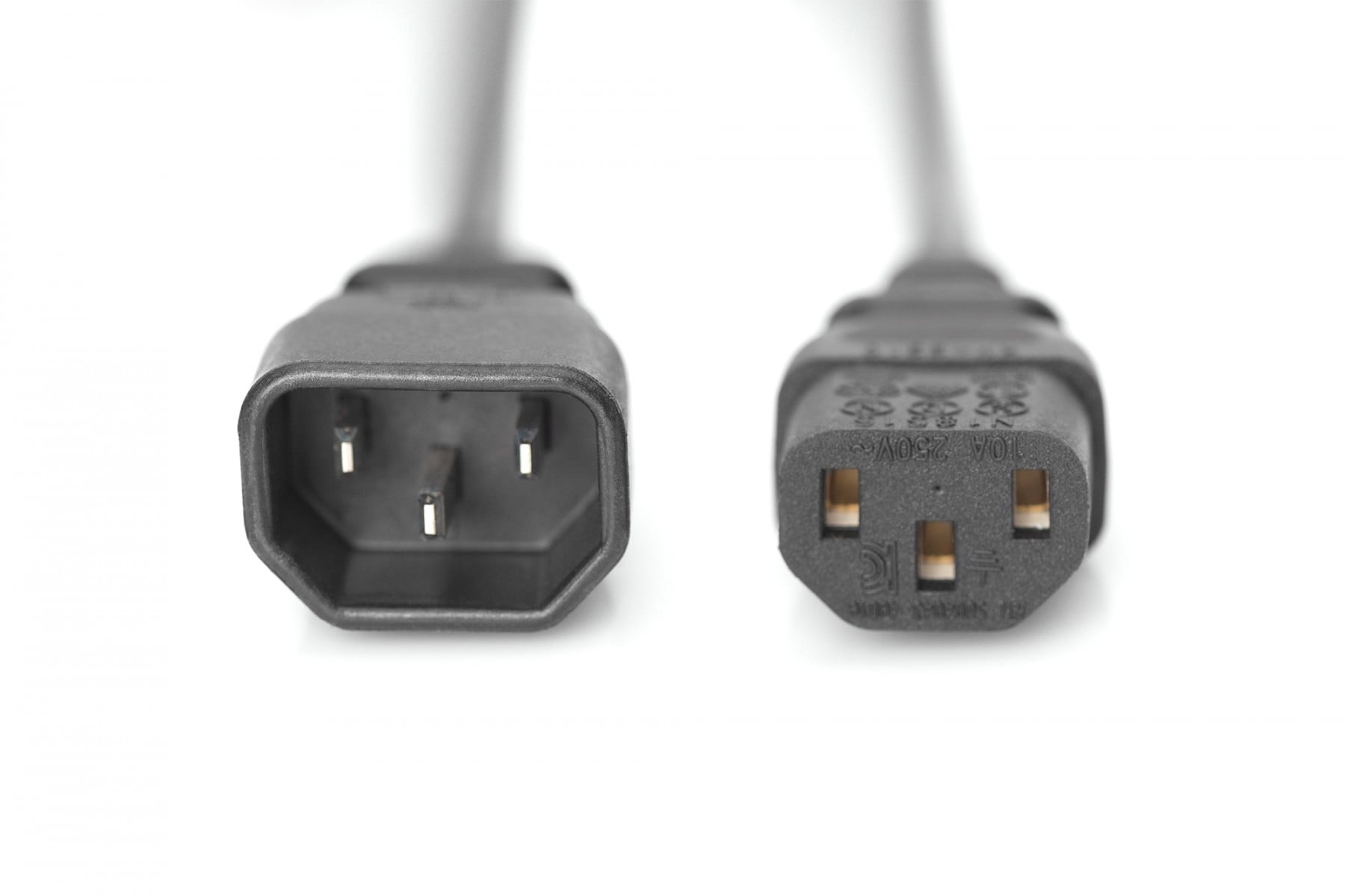 DIGITUS DIGITUS Cavo prolunga di alimentazione - 1,2 m - IEC C14 - IEC C13 - H05VV-F3G - 250 V - 10 A - CAVI PER COMPUTER E PERIFERICHE | TecnoCARE.net Sabaudia, Latina, Terracina, San Felice Circeo e Pontinia