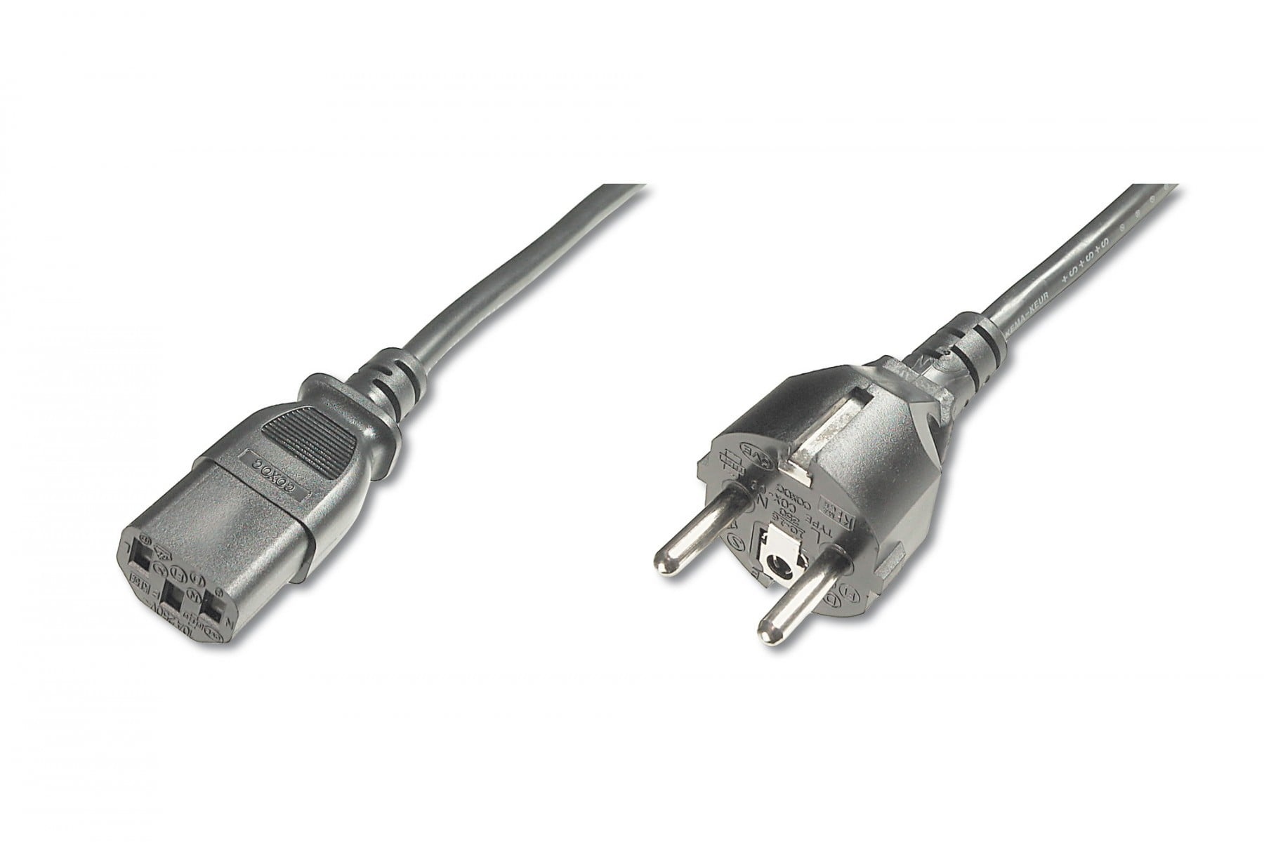 DIGITUS Digitus AK-440110-012-S cavo di alimentazione Nero 1,2 m CEE7/7 IEC C13 - CAVI PER COMPUTER E PERIFERICHE | TecnoCARE.net Sabaudia, Latina, Terracina, San Felice Circeo e Pontinia
