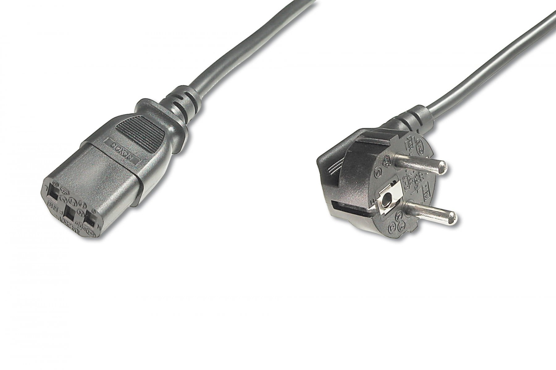 DIGITUS Digitus AK-440109-008-S cavo di alimentazione Nero 0,75 m Accoppiatore C13 IEC C13 - CAVI PER COMPUTER E PERIFERICHE | TecnoCARE.net Sabaudia, Latina, Terracina, San Felice Circeo e Pontinia
